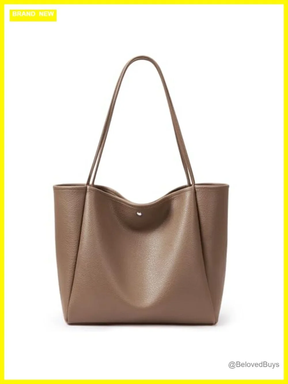 Vegan Leather Suede Hobo Tote Bag Large 16L Shoulder Work Travel Purs